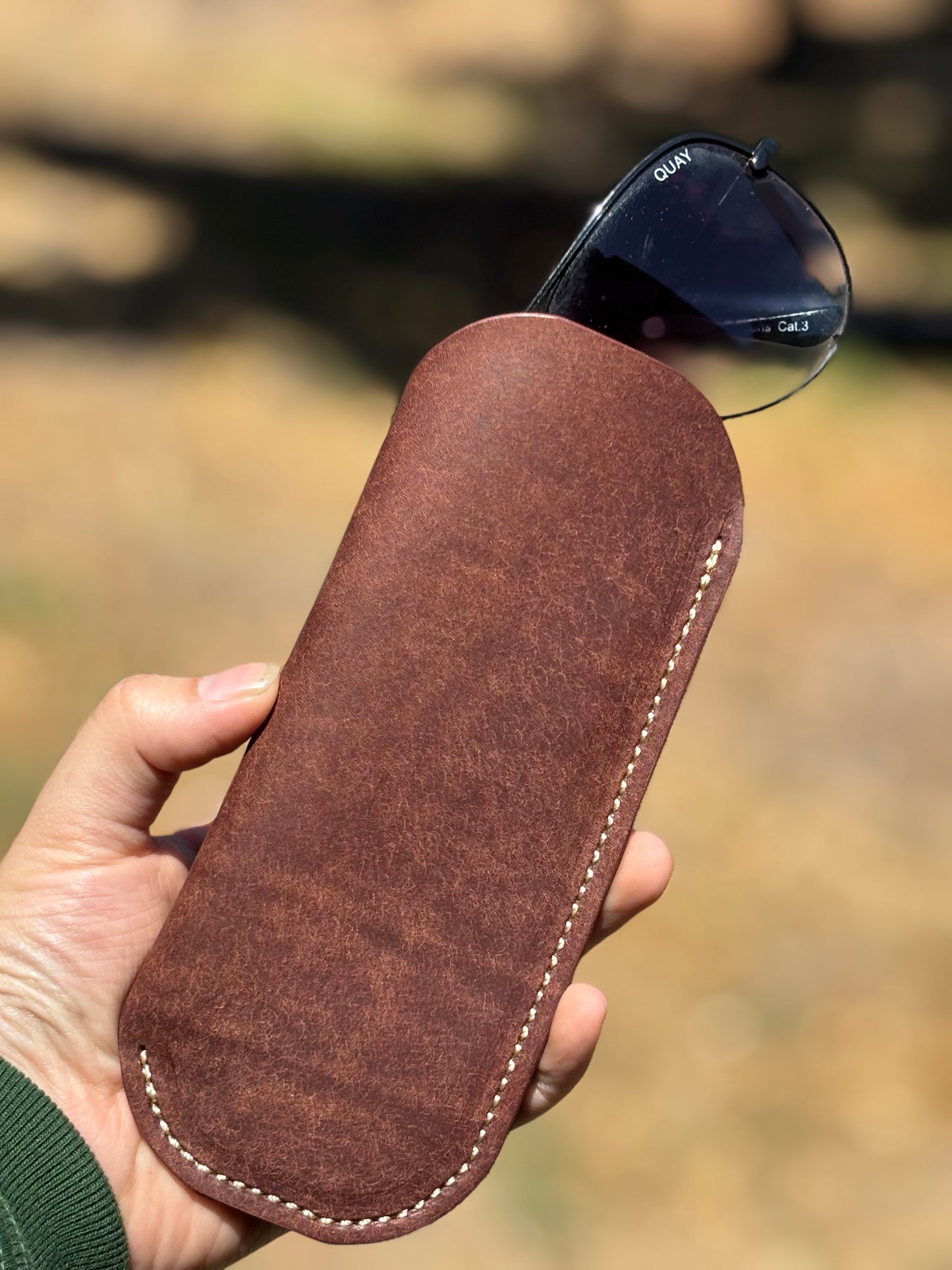 Leather Sunglass sleeve