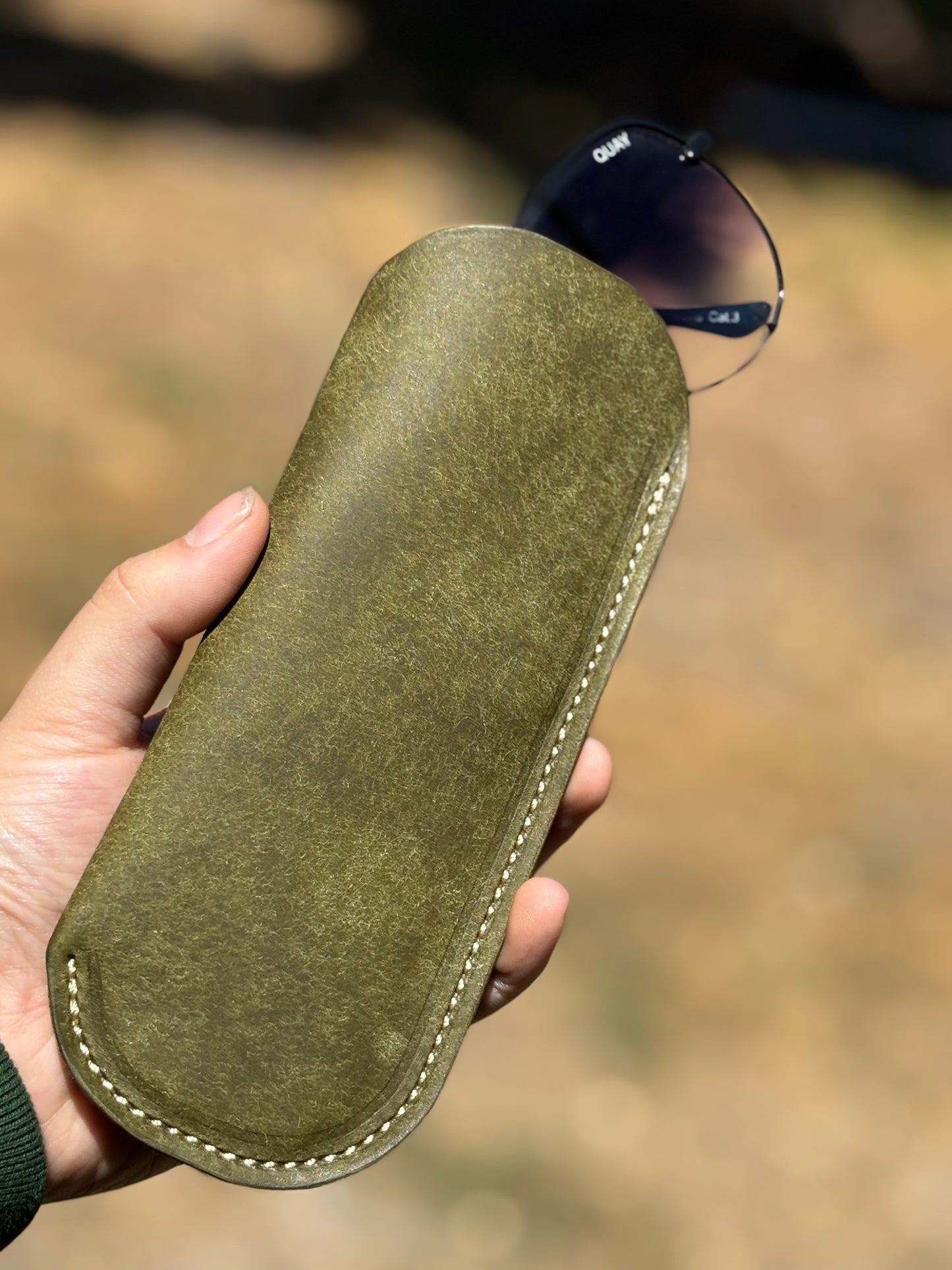 Leather Sunglass sleeve